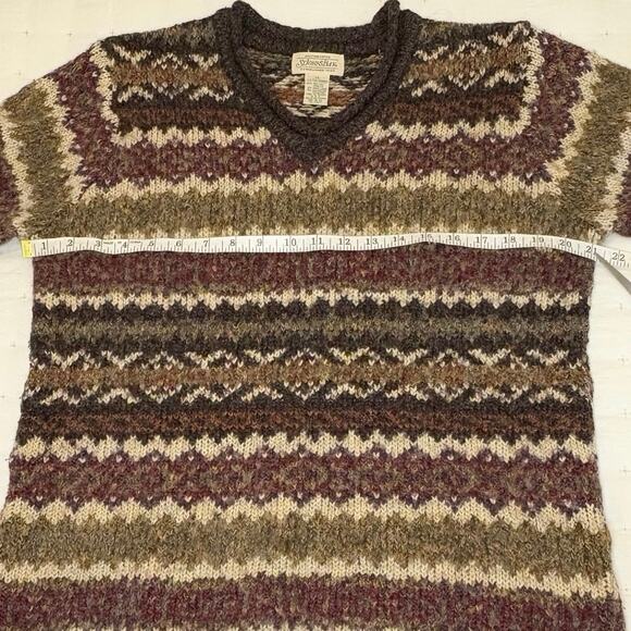 VTG St. John's Bay Fair Isle Sweater Women's XL | Multi-Color | V-Neck Knit - Picture 8 of 10